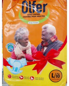 Olfer Adult Diapers M/10PCS